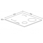 Robam 老板 9W6H40 59厘米 嵌入式雙頭電磁爐